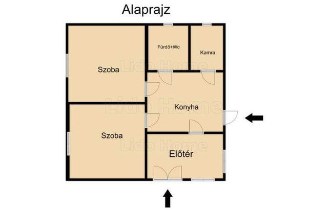 Eladó családi ház, Balatonfőkajáron 37 M Ft, 2 szobás