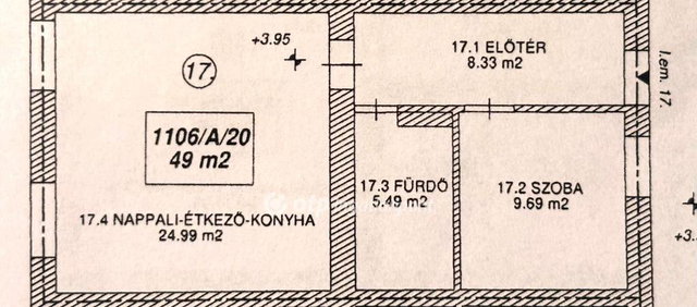 Eladó téglalakás, Szolnokon 51.6 M Ft, 1+1 szobás