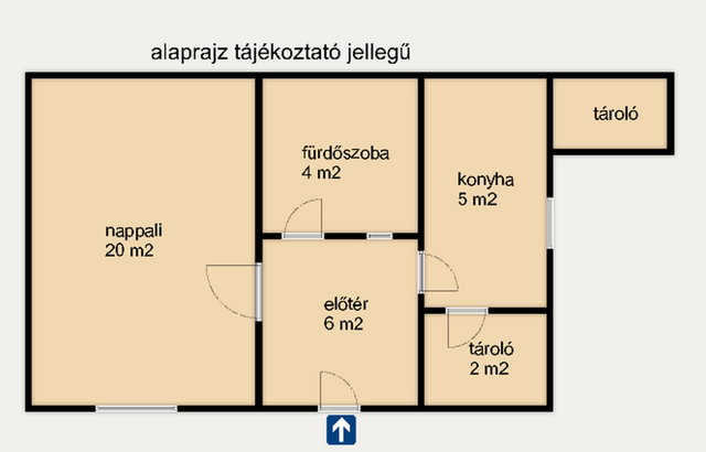 Eladó téglalakás, Kiskunmajsán 15.99 M Ft, 1 szobás