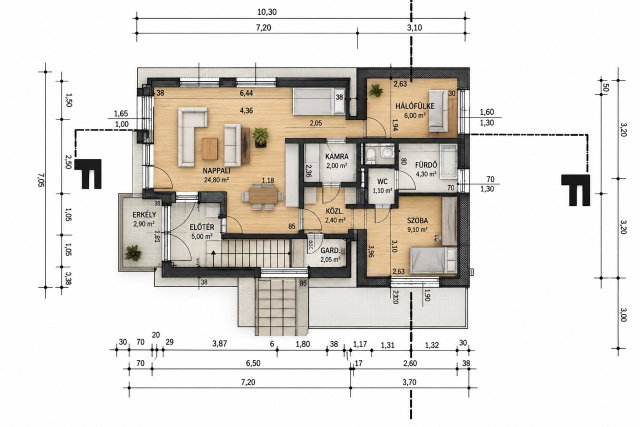 Eladó családi ház, Debrecenben, Gvadányi utcában 130 M Ft