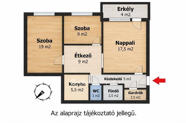 Eladó panellakás, Budapesten, X. kerületben 82.5 M Ft, 2+1 szobás