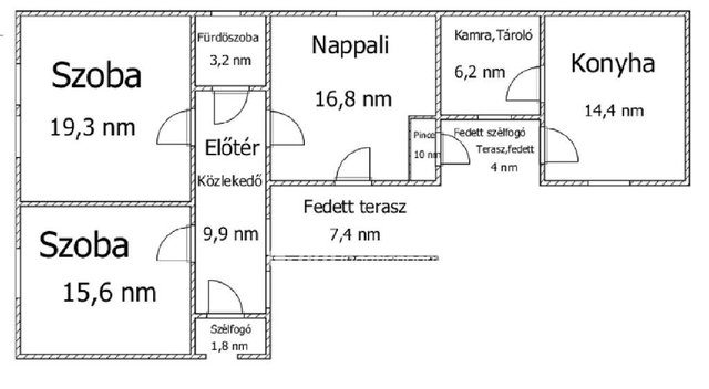 Eladó családi ház, Nagyalásonyon 16.9 M Ft, 3 szobás