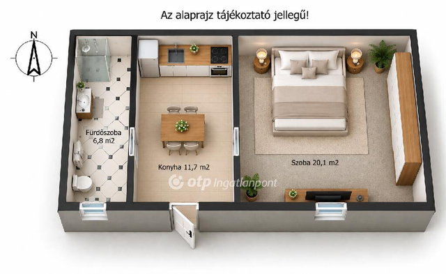 Eladó családi ház, Kiskunlacházán 19.9 M Ft, 1 szobás
