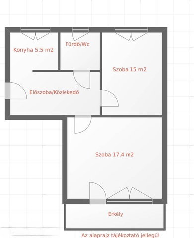 Eladó téglalakás, Múcsonyban 20.99 M Ft, 2 szobás