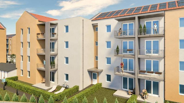 Eladó téglalakás, Pápán, Határ utcában 53.5 M Ft, 2+1 szobás
