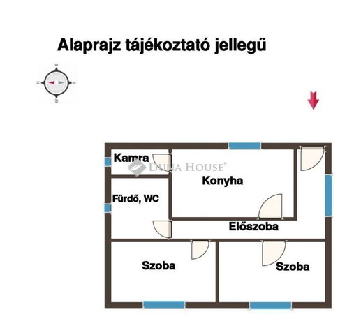 Eladó családi ház, Foktőn 18.5 M Ft, 2 szobás