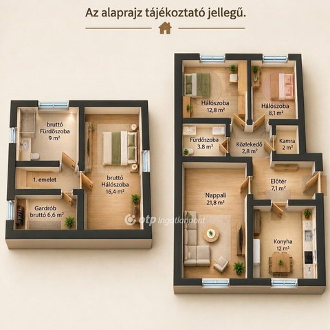Eladó téglalakás, Sopronban 83.98 M Ft, 1+3 szobás
