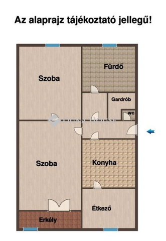 Eladó téglalakás, Szombathelyen 42.99 M Ft, 2 szobás