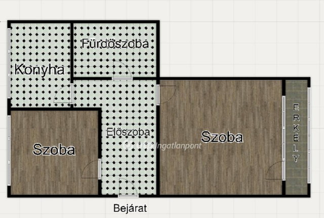 Eladó téglalakás, Hajdúszoboszlón 62.5 M Ft, 2 szobás