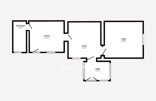 Eladó családi ház, Kölcsén 12.85 M Ft, 2 szobás