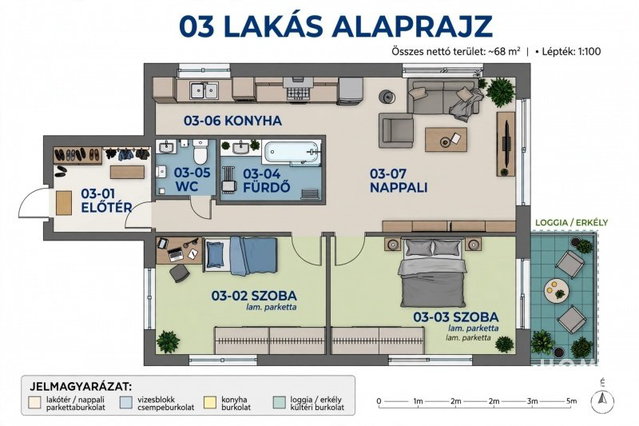 Eladó téglalakás, Szegeden 99 M Ft, 3 szobás