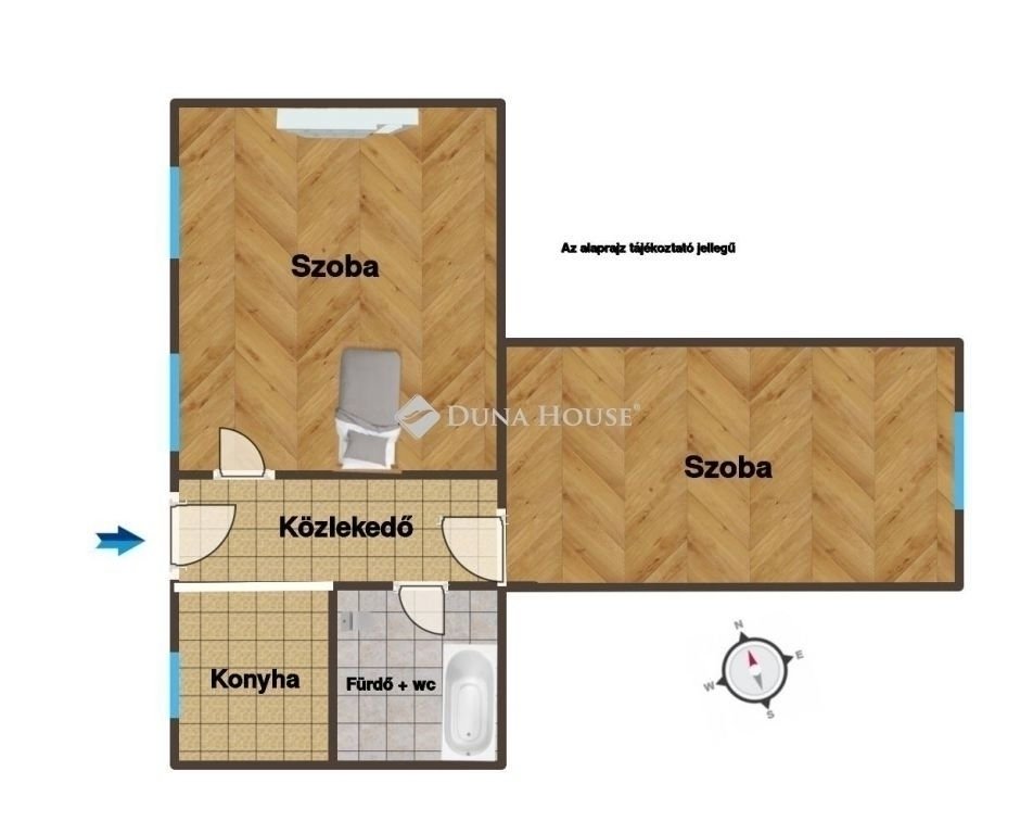 2 bed · 46m² · 71.900.000 ft