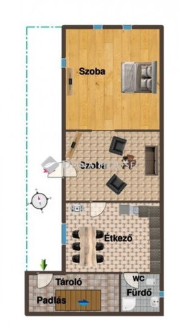 Eladó családi ház, Jászapátiban 10.9 M Ft, 2 szobás