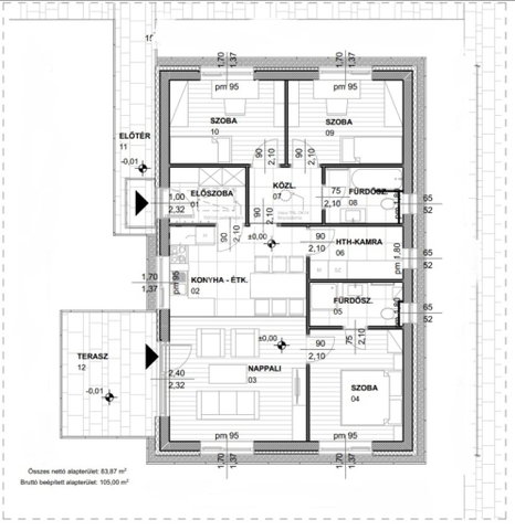 Eladó családi ház, Bodajkon 72.24 M Ft, 4 szobás