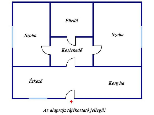 Eladó téglalakás, Szegeden 62.6 M Ft, 2 szobás