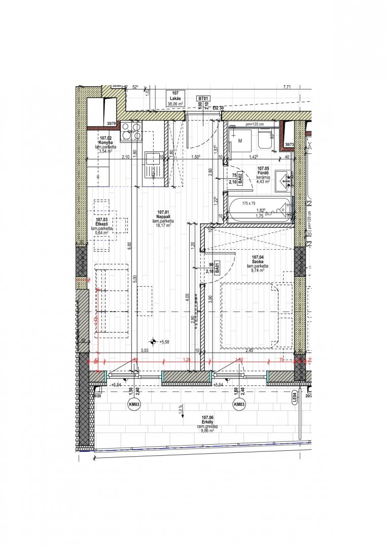 2 bed · 38m² · 79.478.161 ft
