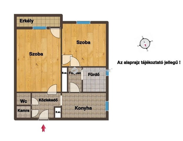 Eladó téglalakás, Zalaegerszegen 36 M Ft, 2 szobás