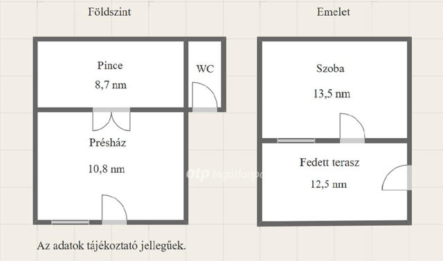 Eladó nyaraló, Sárszentlőrincen 6.5 M Ft, 1 szobás