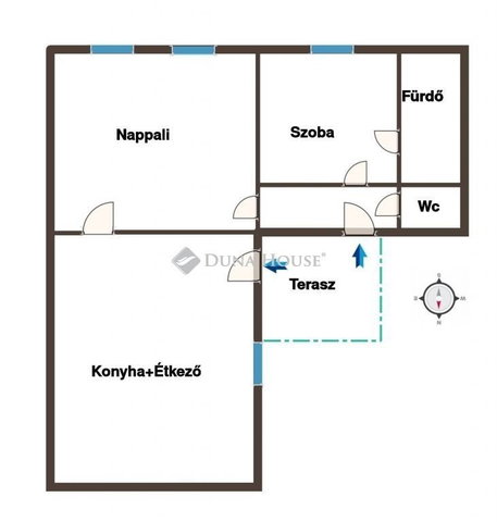 Eladó családi ház, Egyházashetyén 37.3 M Ft, 2 szobás