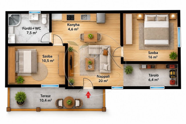 Eladó családi ház, Sarkadon 11.5 M Ft, 3 szobás