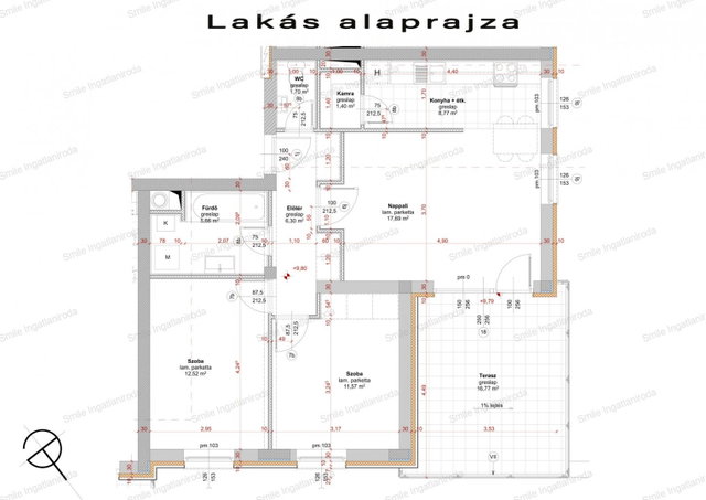 Eladó téglalakás, Nyíregyházán 73.99 M Ft, 3 szobás