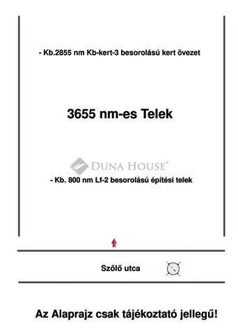 Eladó telek, Tóalmáson 7.9 M Ft / költözzbe.hu