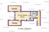 Eladó téglalakás, Tárnokon 70.94 M Ft, 3 szobás