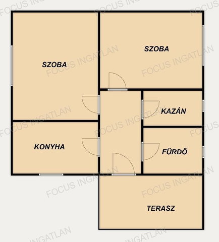 Eladó családi ház, Helvécián 55 M Ft, 2 szobás