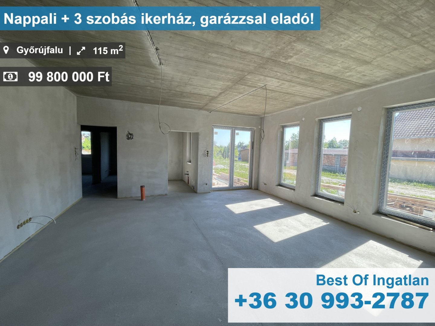 Ikerház · 4 hálószoba · 115 m² · 99.800.000 Ft