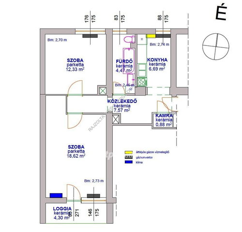 Eladó téglalakás, Tiszafüreden 32 M Ft, 2 szobás