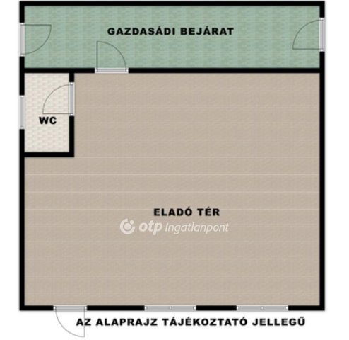 Kiadó üzlethelyiség, Nyíregyházán 165 E Ft / hó