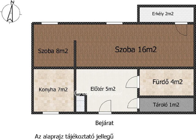 Eladó téglalakás, Dunaújvárosban 38 M Ft, 1+1 szobás