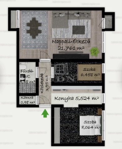 Eladó téglalakás, Budapesten, X. kerületben 59.9 M Ft