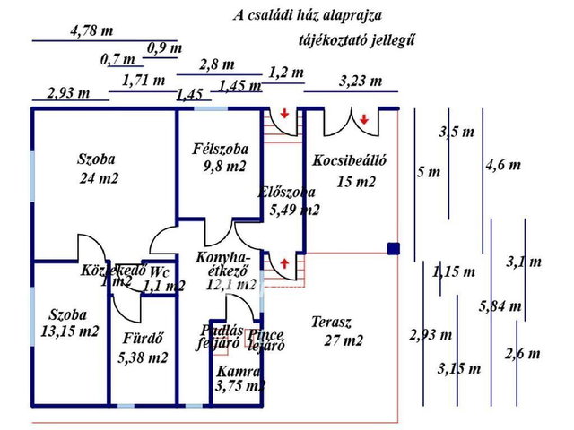 Eladó családi ház, Szolnokon 78 M Ft, 2+1 szobás