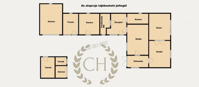 Eladó családi ház, Zsombón 49.9 M Ft, 3 szobás