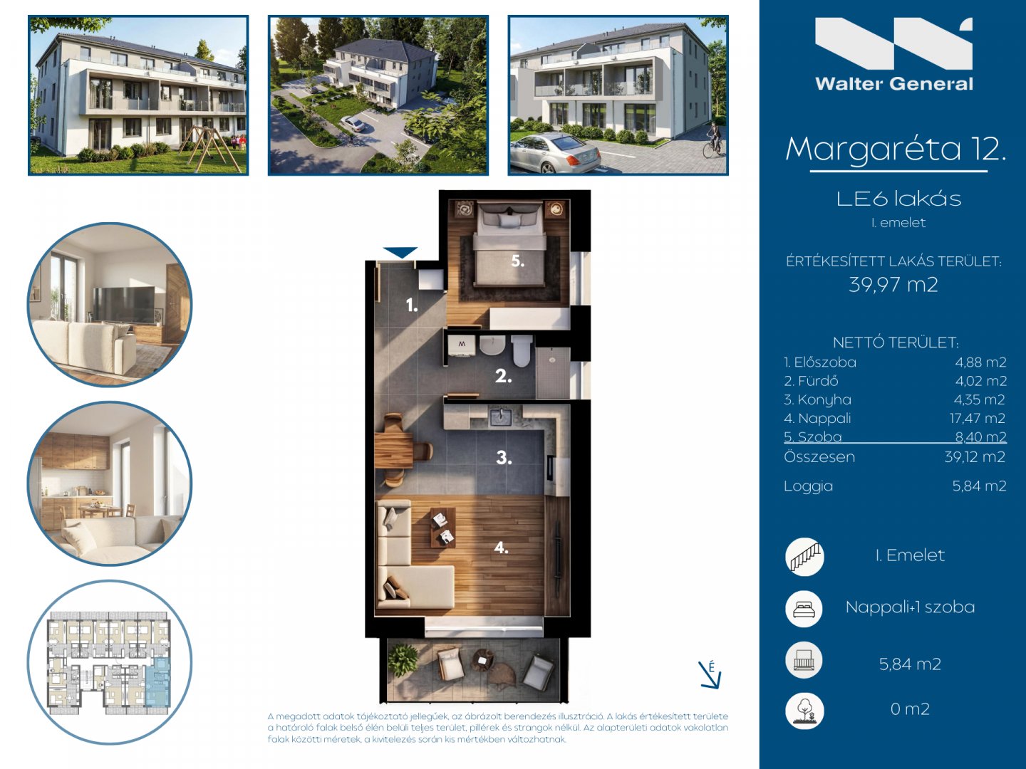 2 bed · 39m² · 39.850.000 ft