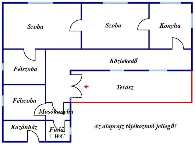 Eladó családi ház, Cserkeszőlőn 22 M Ft, 2+2 szobás