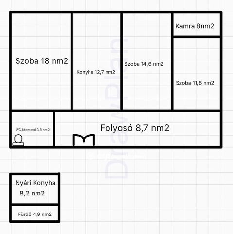 Eladó családi ház, Dunaföldváron 14.5 M Ft, 3 szobás