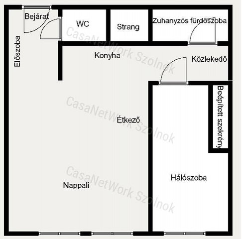 Kiadó panellakás, albérlet, Szolnokon 130 E Ft / hó, 1+1 szobás