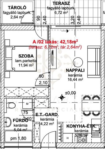 Eladó téglalakás, Balatonlelleén 58.5 M Ft, 2 szobás