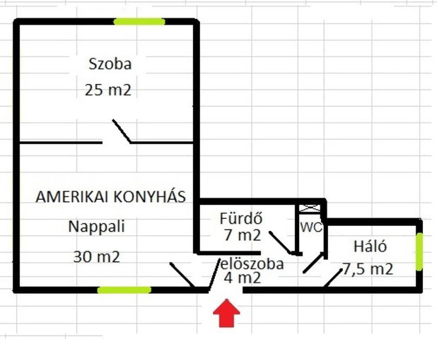 Eladó téglalakás, Budapesten, VI. kerületben 188.75 M Ft
