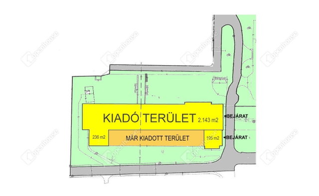 Kiadó ipari ingatlan, Miskolcon 2200 E Ft / hó