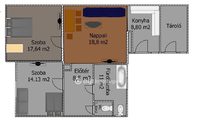 Eladó családi ház, Gádoroson 18.99 M Ft, 2 szobás