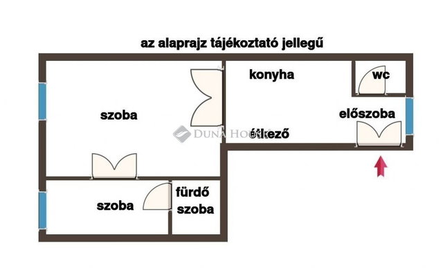 Eladó téglalakás, Budapesten, V. kerületben 106 M Ft, 2 szobás