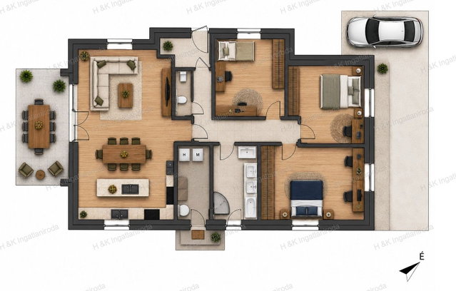 Eladó családi ház, Csörögön 89.9 M Ft, 4 szobás