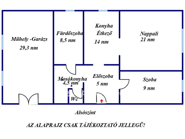 Eladó családi ház, Cserkeszőlőn 46.5 M Ft, 2 szobás