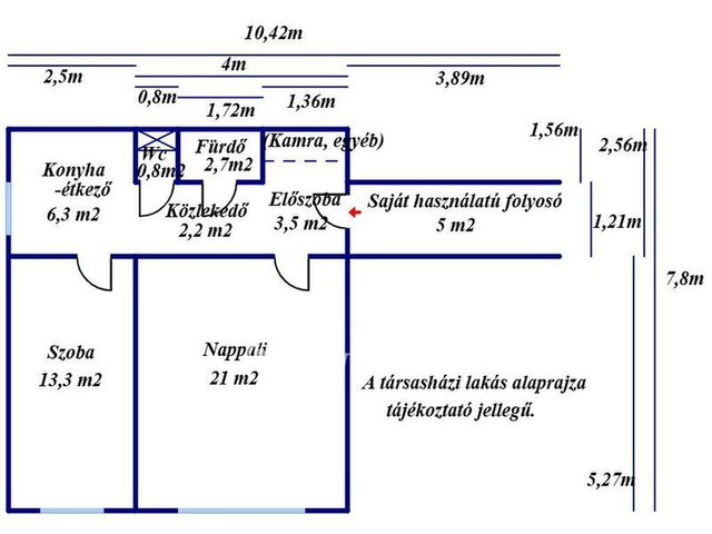 Eladó panellakás, Kecskeméten 44.9 M Ft, 2 szobás