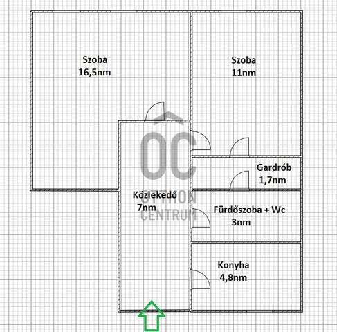 Eladó téglalakás, Budapesten, X. kerületben 54 M Ft, 2 szobás