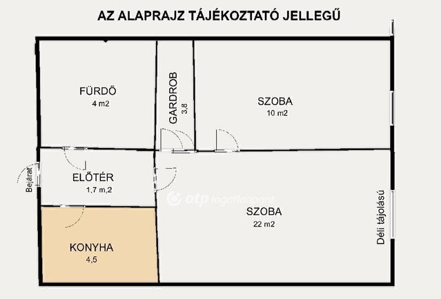 Eladó panellakás, Budapesten, XIV. kerületben 62 M Ft, 1+1 szobás