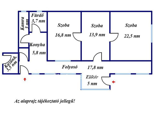 Eladó családi ház, Gyulán 52.9 M Ft, 3 szobás